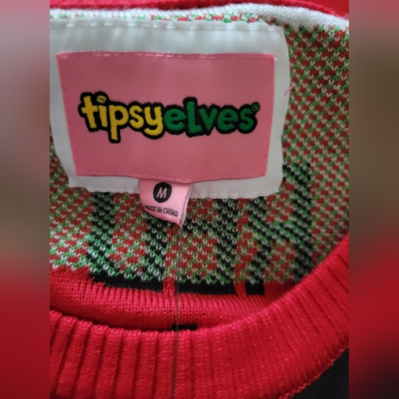 WOMEN'S DRINKING GAME UGLY CHRISTMAS Sweater medium nwt - Picture 3 of 7